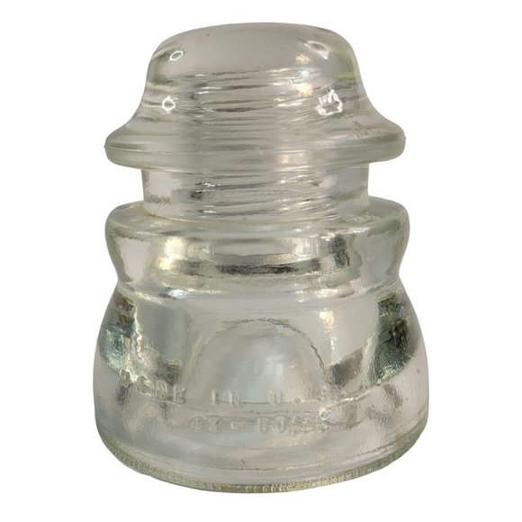 Hemingway No 45 Clear Glass Insulator Made In USA 43-50 - Picture 3 of 8